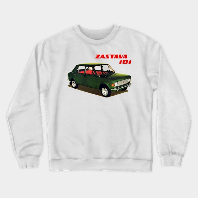 ZASTAVA 101 - advert Crewneck Sweatshirt by Throwback Motors